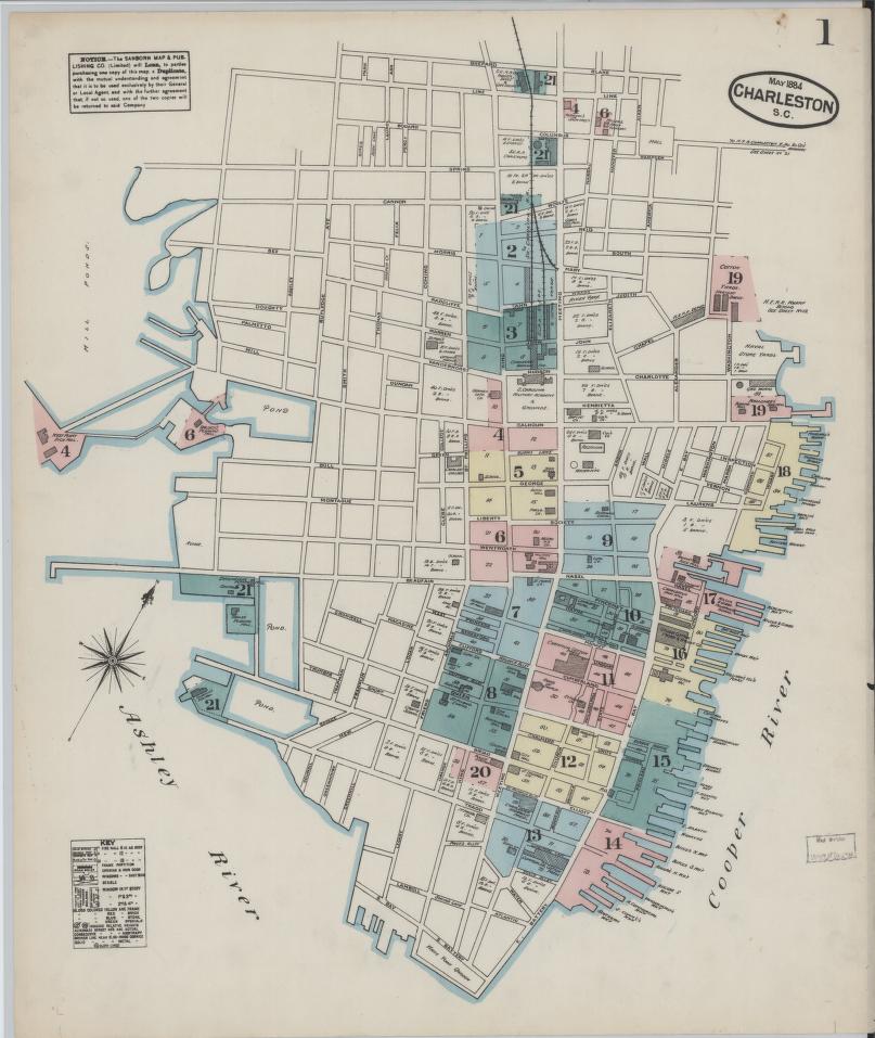 Historic Sanborn map of Charleston, South Carolina